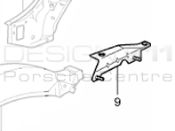 Rear Inner Wing Bracket. Porsche 996 1998-05